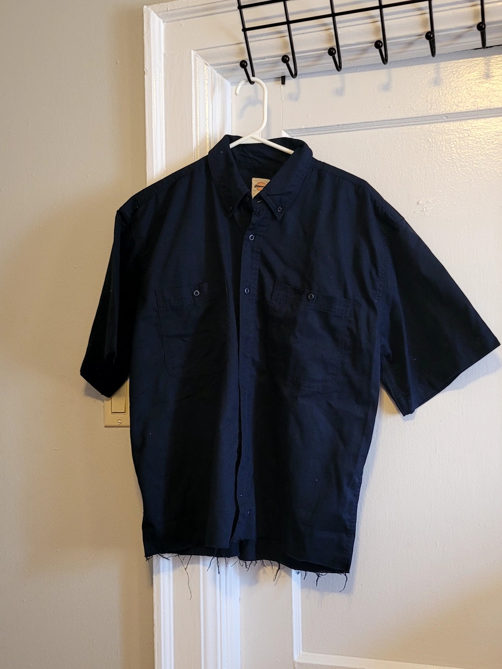Dickies Black Work Short Sleeve Shirt with Branded Tag